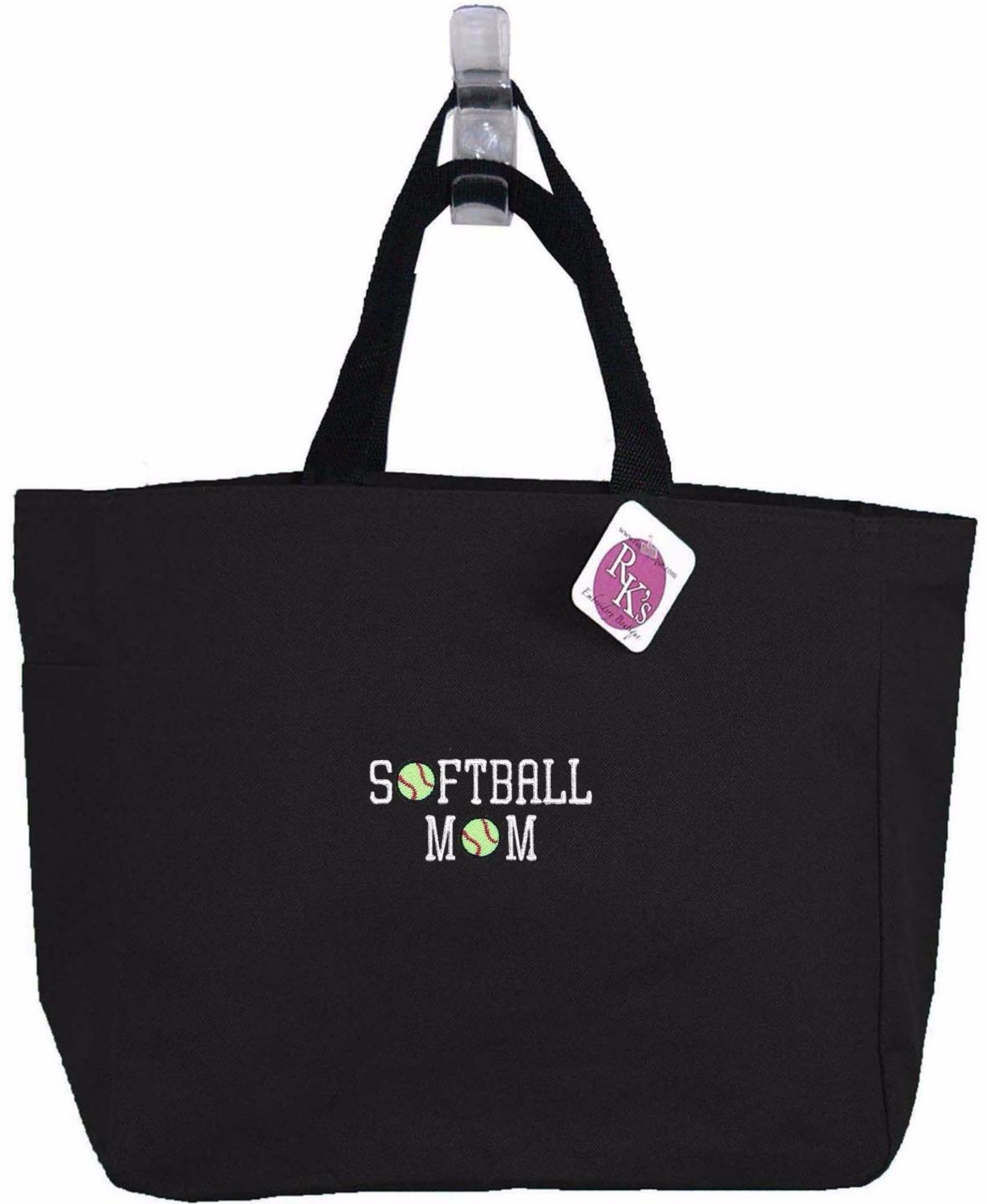 Softball Mom Essential Tote Bag Monogram Custom Embroidered NWT eBay
