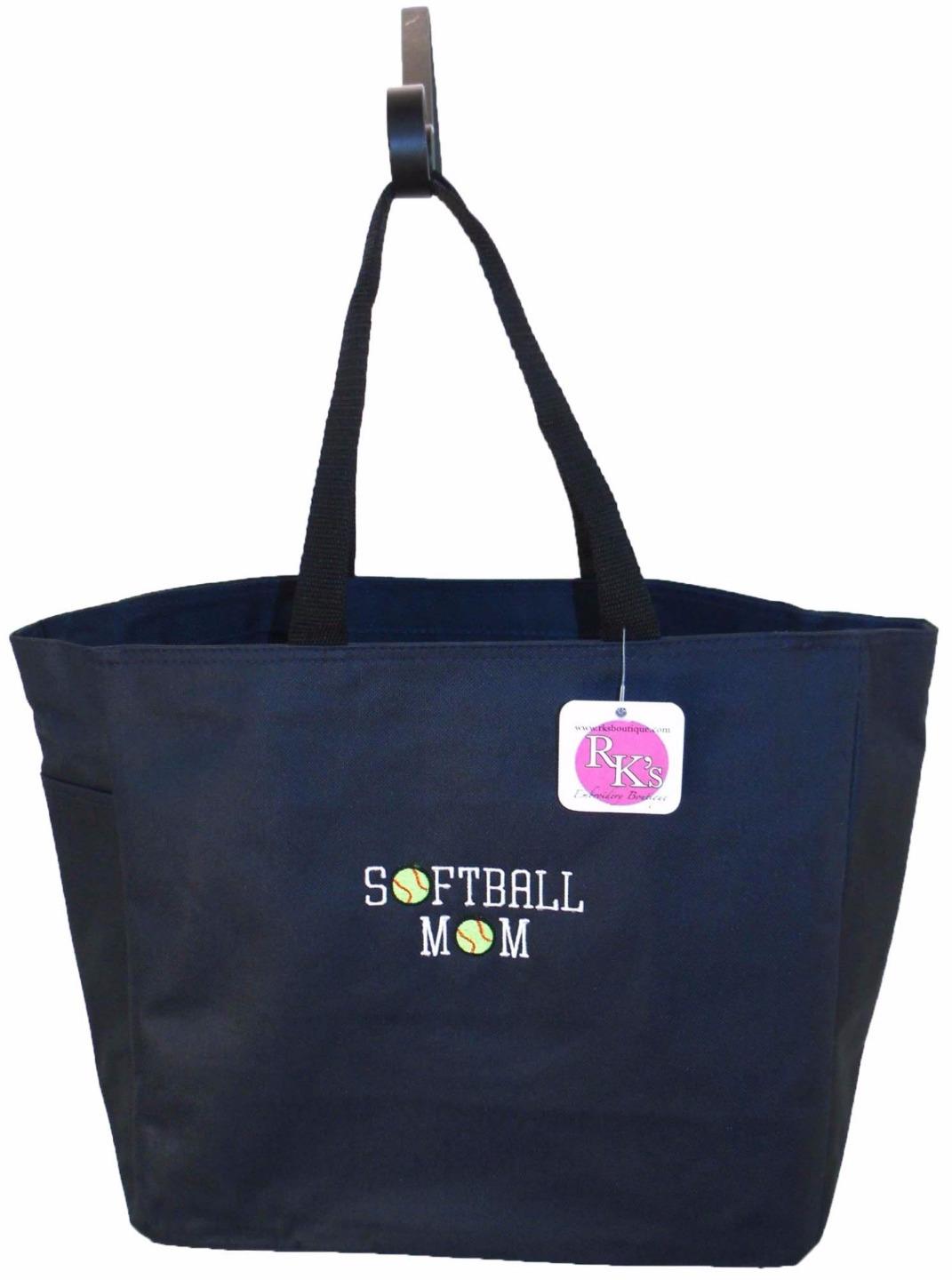 Softball Mom Essential Tote Bag Monogram Custom Embroidered NWT eBay