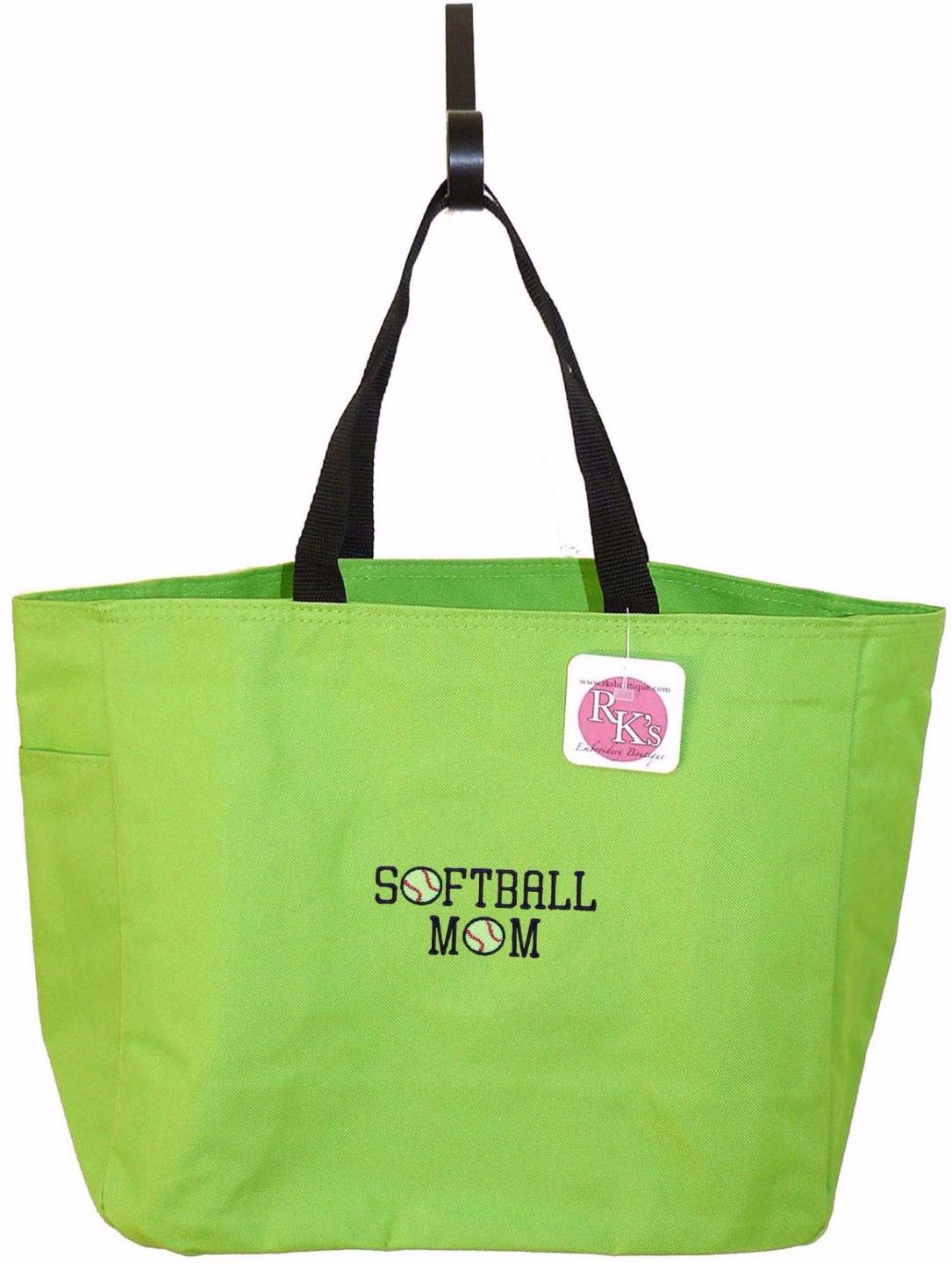 Softball Mom Essential Tote Bag Monogram Custom Embroidered NWT eBay