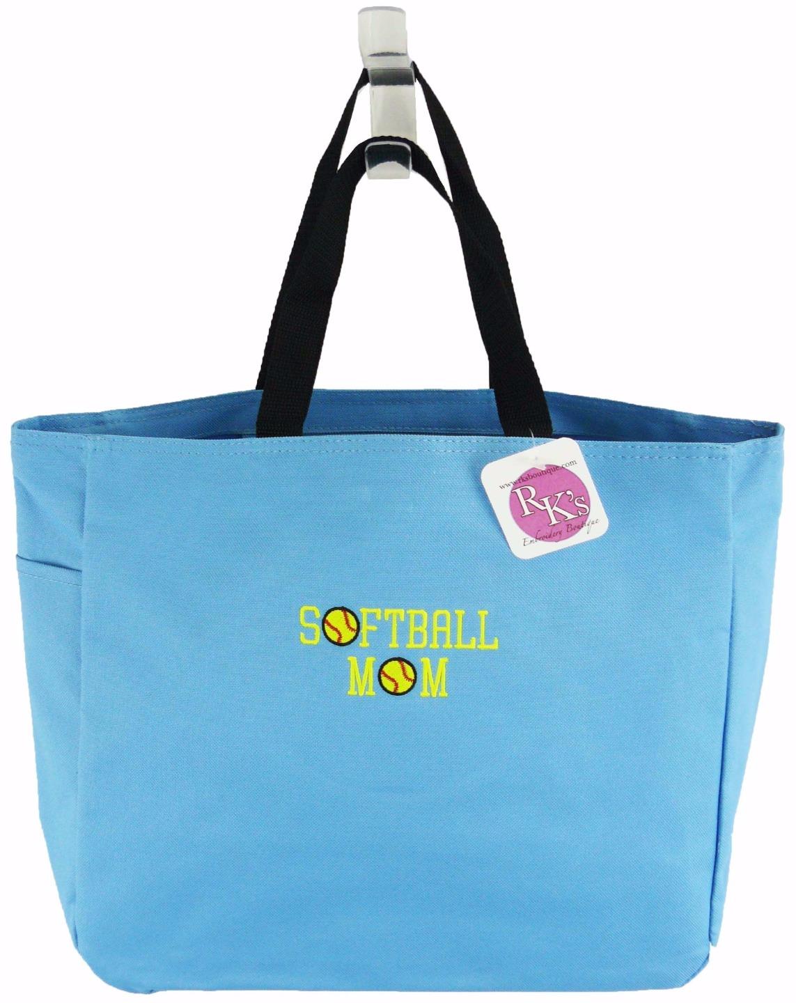 Softball Mom Essential Tote Bag Monogram Custom Embroidered NWT eBay