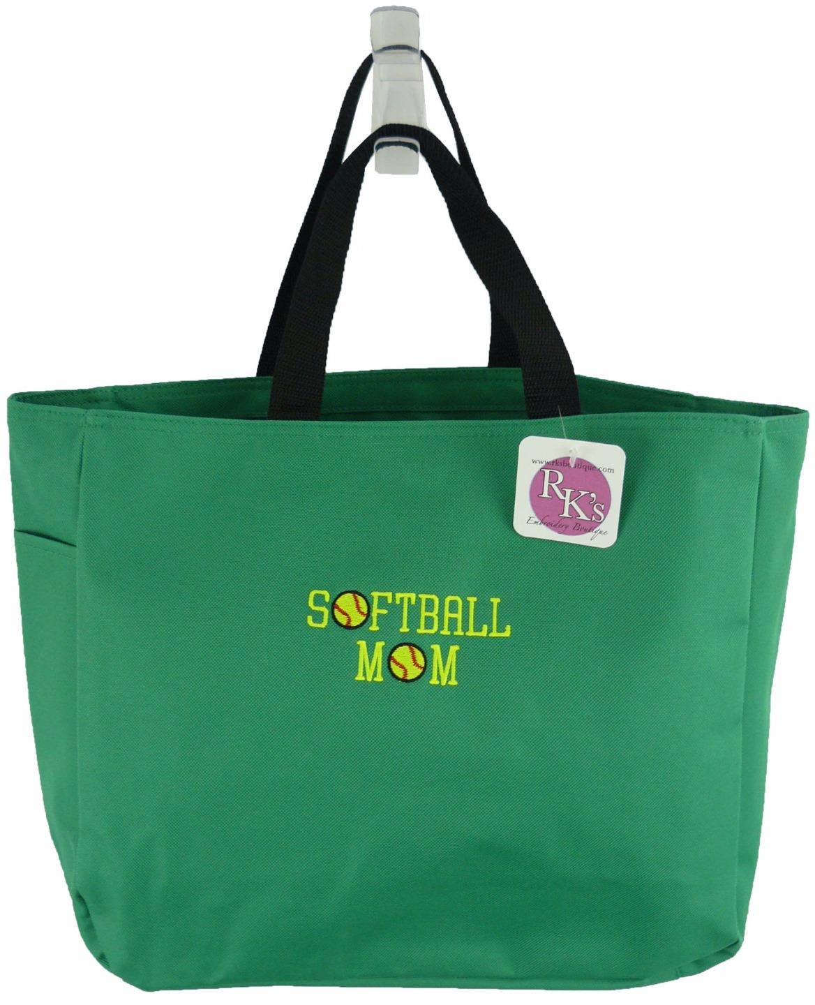 Softball Mom Essential Tote Bag Monogram Custom Embroidered NWT eBay