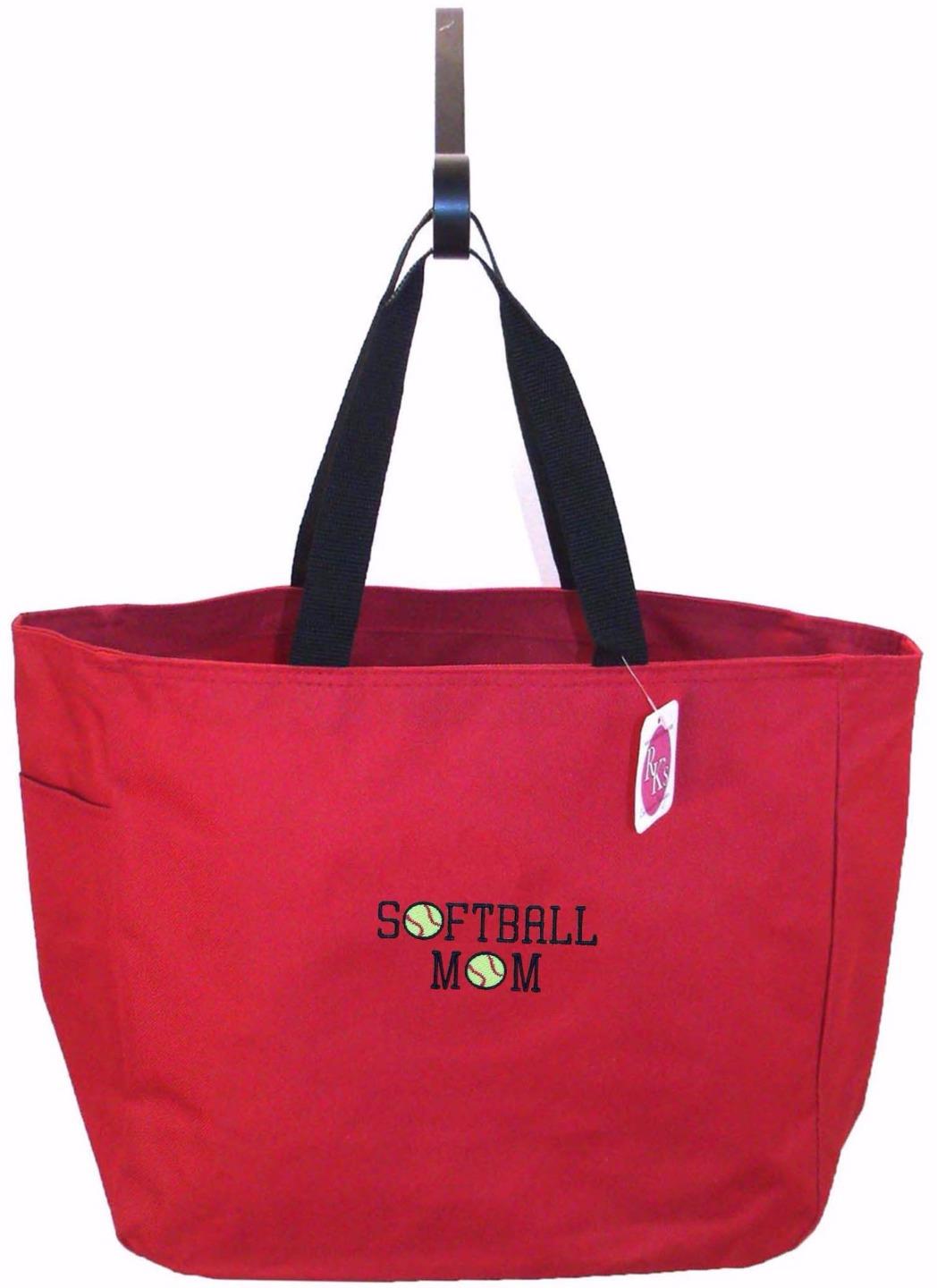 Softball Mom Essential Tote Bag Monogram Custom Embroidered NWT eBay