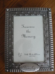 New Family Silver Photo Album Picture Frame 4x6