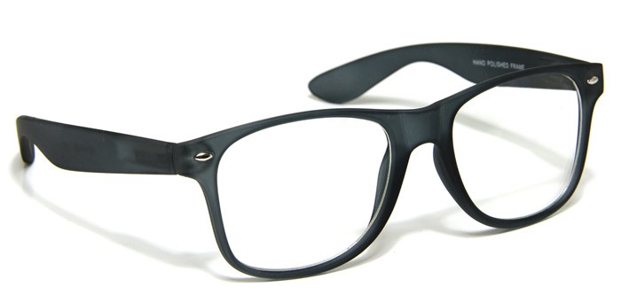 Mens Glasses Classic Square Matte Black Dark Gray Spring ...