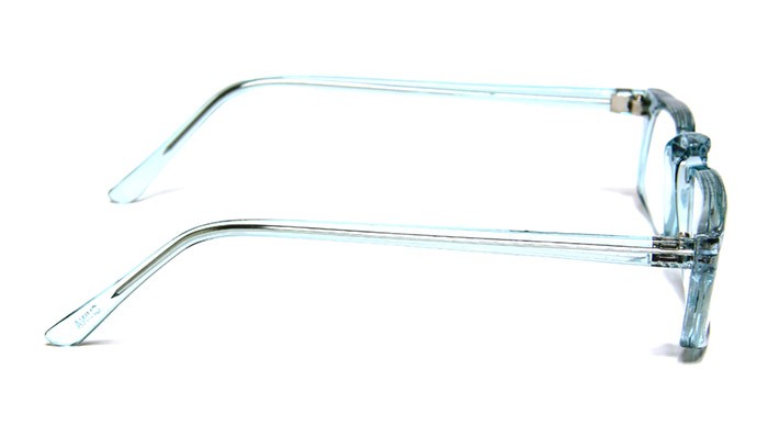 New Transparent Blue Green Frame Optical Reading Glasses ...
