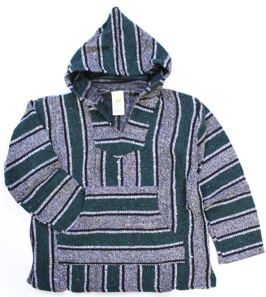 UNISEX JERGA BAJA PONCHO HOODIE - DOZENS OF STYLES AND SIZES- FREE SHIP TO USA! | eBay