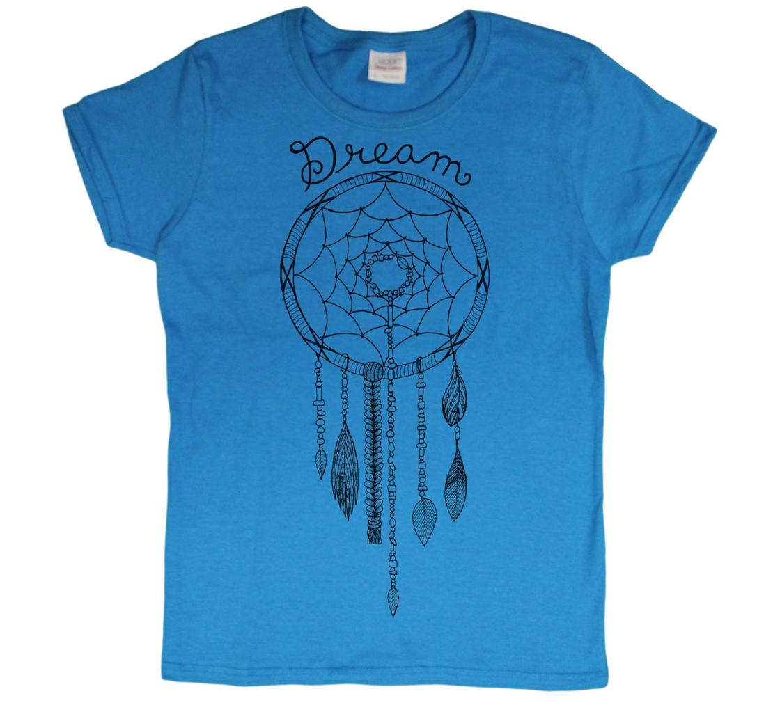 NATIVE AMERICAN INSPIRED DREAM CATCHER "DREAM" GRAPHIC LADIES TSHIRT