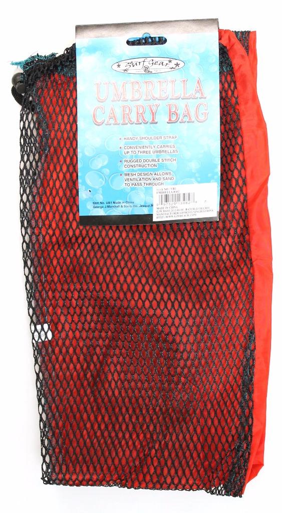 48 Inch Long Economy Mesh Beach Umbrella/ Toys sturdy carry bag with