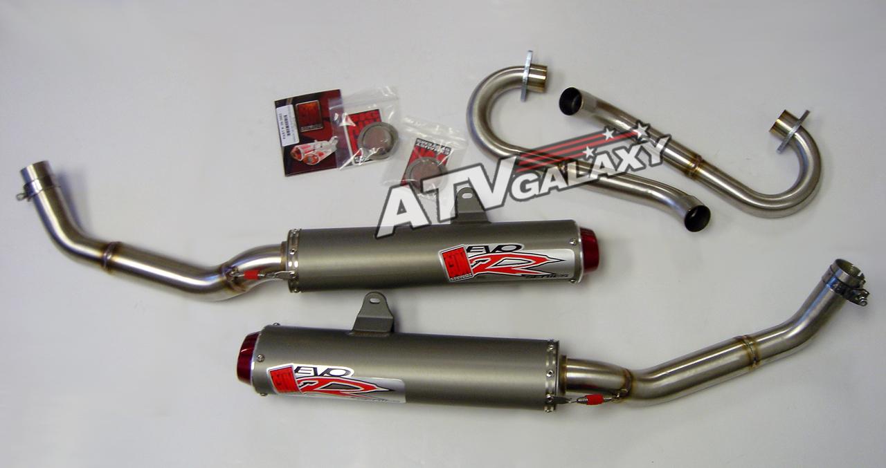 Big Gun EVO Dual Exhaust Pipe Muffler Yamaha Raptor 700 700R 2006 2014