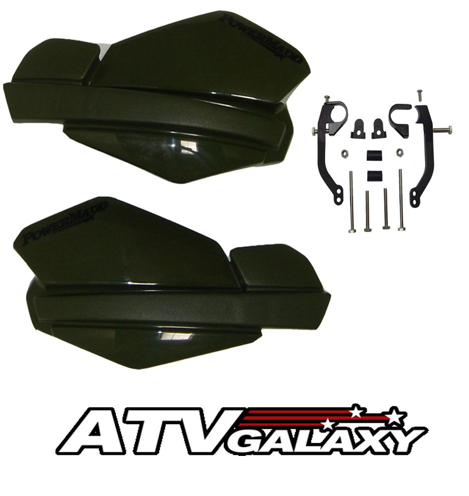 Powermadd Trail Star Handguards & Mount Kit BLACK Honda Foreman 500 05
