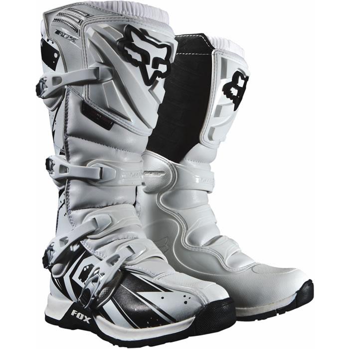 NEW 2014 Fox Racing WHITE Comp 5 Undertow Adult Mens MX Boots All Sizes