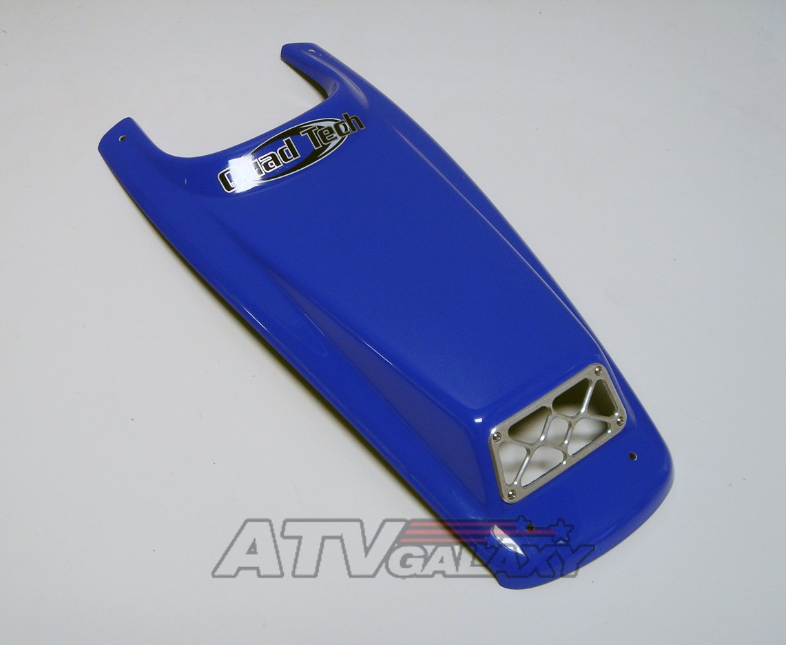 Quad Tech Blue Carbon Fiber Hood Scoop Grill Honda TRX250R TRX 250R 86