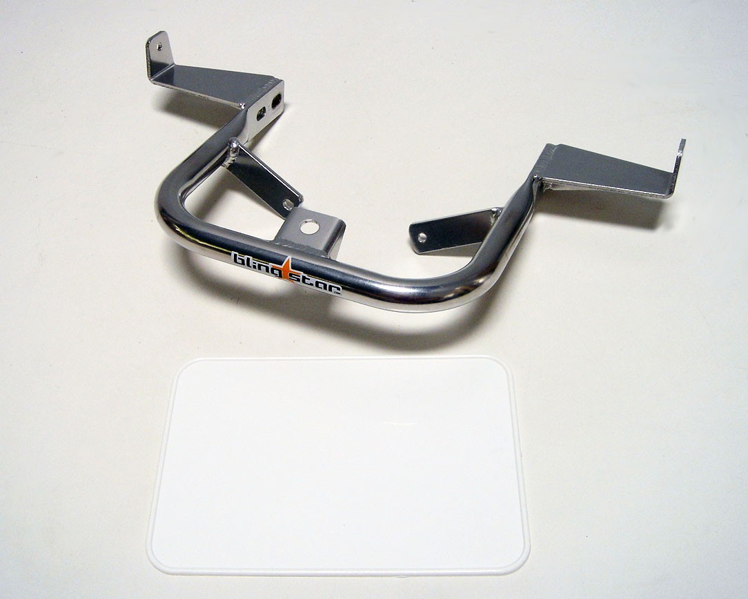 Blingstar POLISHED Rear Grab Bar Bumper Yamaha YFZ450 YFZ 450 06 07 08