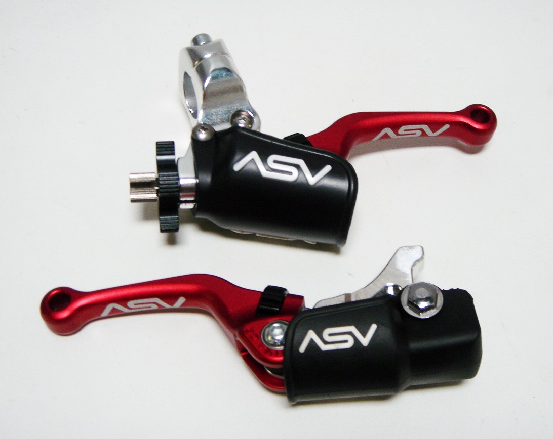 ASV RED C6 SHORTY Brake & Clutch Levers Kit Honda TRX450R TRX 450R 06