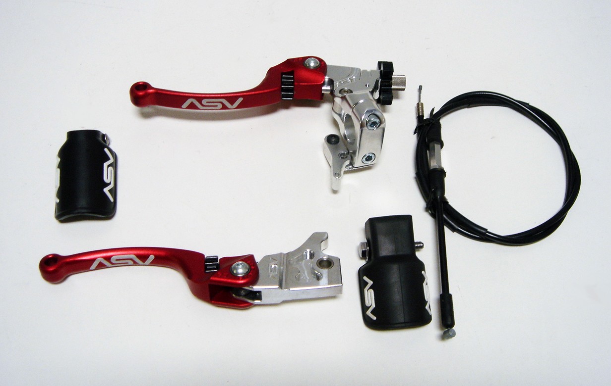 ASV RED C6 Brake & Clutch Levers Kit Honda TRX450R TRX 450R 2004 2005