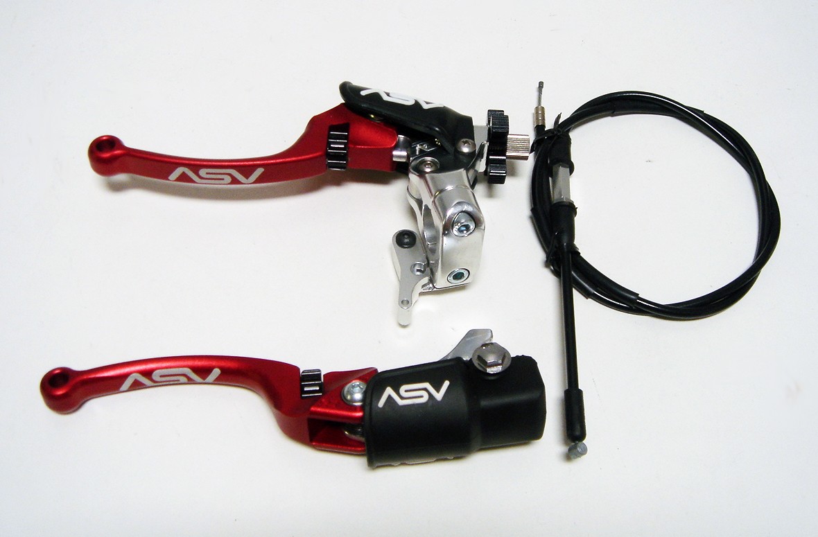 ASV RED C6 Brake & Clutch Levers Kit Honda TRX450R TRX 450R 2004 2005