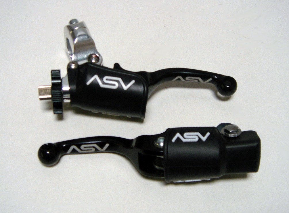 ASV SHORTY Black F3 Brake+Clutch Levers Kit Honda TRX400EX 400EX 04 05