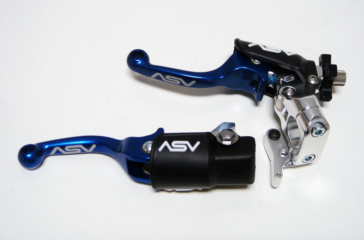 ASV F3 Shorty Blue Brake Clutch Levers Kit Yamaha YZ250F YZ450F 01 02