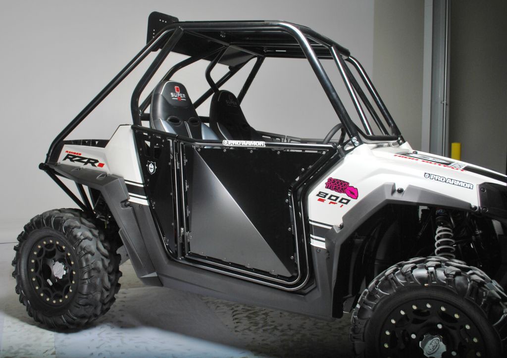 Pro Armor Doors Solid Panel Black Polaris RZR800 RZR 800 2011 2012 2013