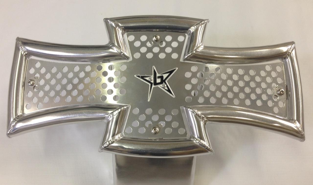 Blingstar Maltese Cross Front Bumper Polished Aluminum Yamaha Raptor