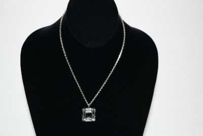 Fine Costume Jewelry on Chanel Logo Crystal Pendant Necklace Costume Fine Jewelry   Ebay