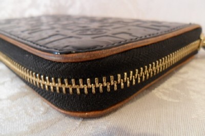 Ebay Tory Burch Handbags on Tory Burch Black Patent Embossed Continental Wallet Ebay