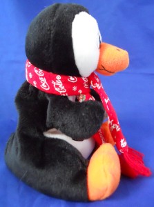 coca cola penguin plush