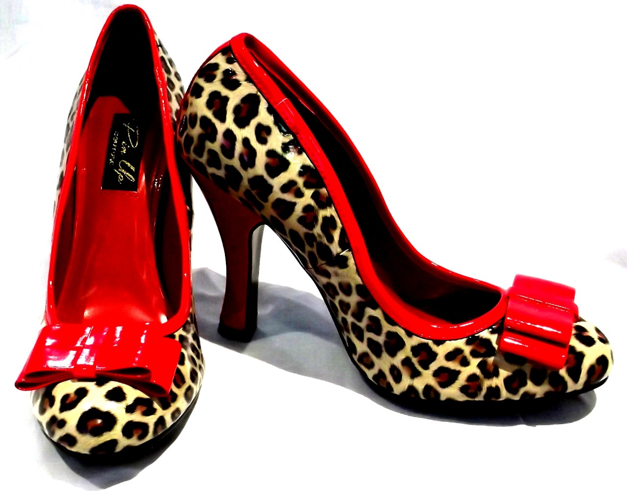 Womens New Pinup Pin Up Couture Shoes Leopard Stilettos Rockabilly