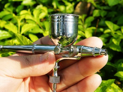 Air Brush Spray Gun Dual Action Airbrushing Kit 0.3mm