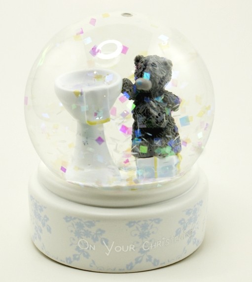 tiny tatty teddy christening snow globe christening gift tiny tatty teddy christening snow globe christening gift