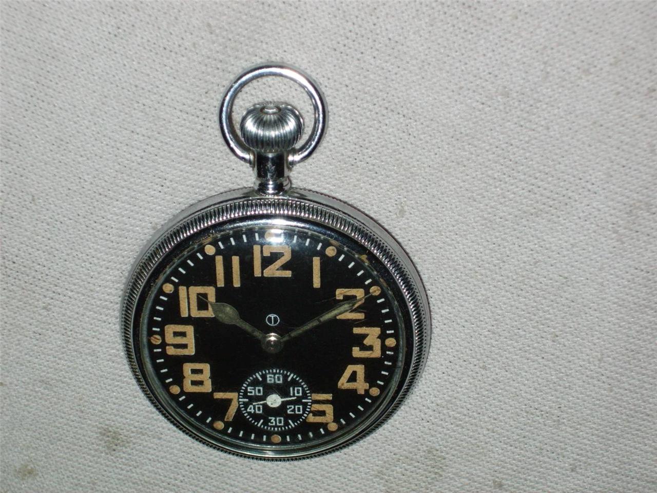 VINTAGE WALTHAM 16s BRITISH MILITARY ISSUE POCKET WATCH IN VERY GOOD CONDITION. eBay