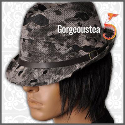 Rock Fashion  on Am805 Fashion Chic Punk Rock Men S Goth Fedora Hat Cap   Ebay