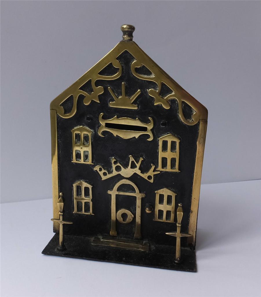 victorian cast iron money box victorian cast iron money box