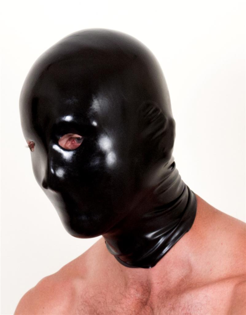 Chlorinated Anatomical Latex Mask Black Red Translucent Rubber Fetish Ebay 7773