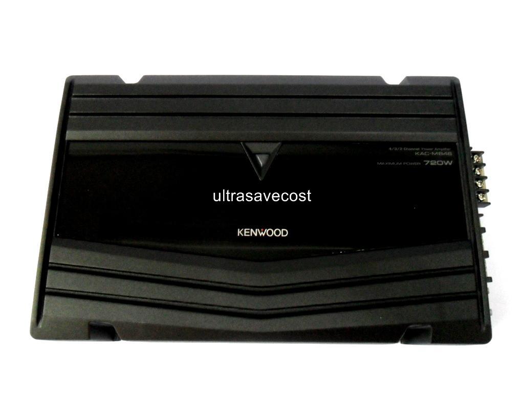 New Kenwood KACM846 4/3/2 Channel Power Car Amplifier 720W eBay