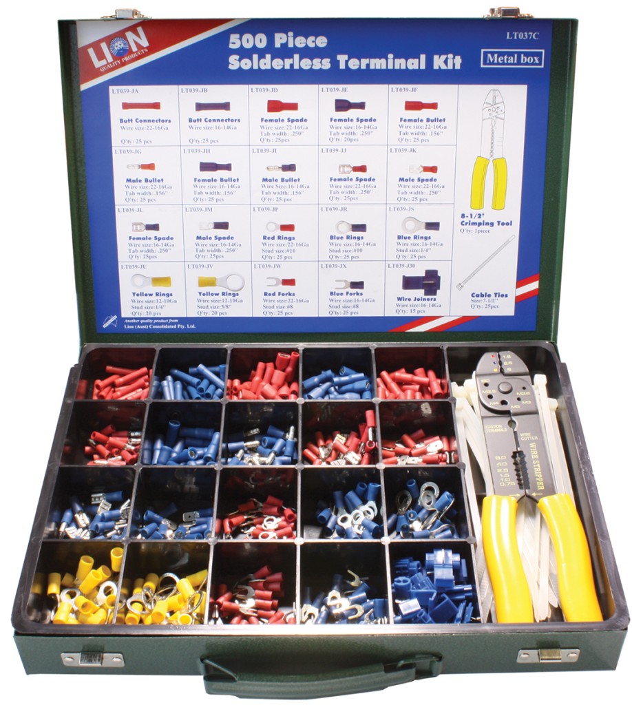 Lion Products Professional 500 Piece Solderless Terminal Crimping Tool