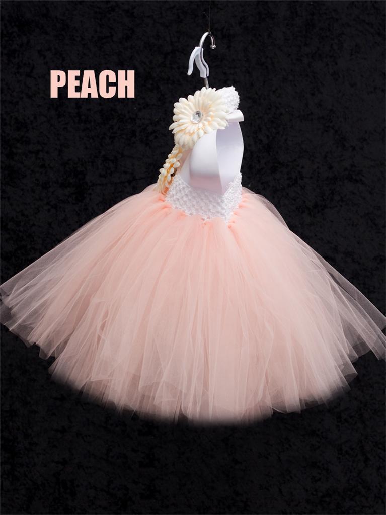 BABY TODDLER TUTU DRESS SKIRT FULL POOFY FLOWER GIRL FAIRY AGE NEWBORN