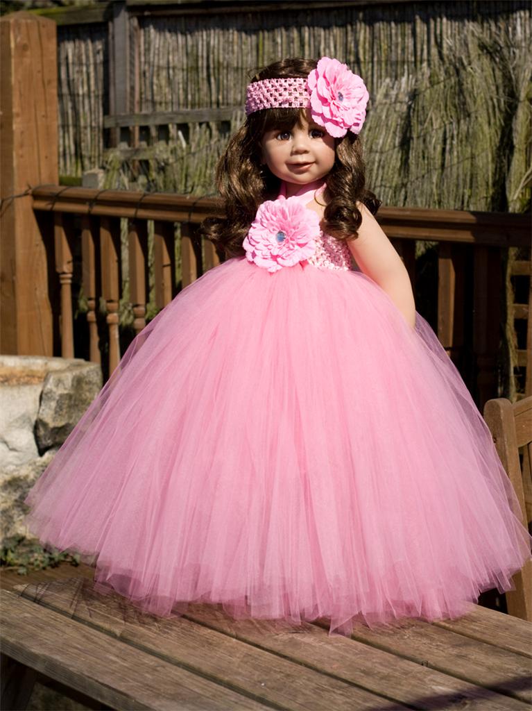 BABY TODDLER TUTU DRESS SKIRT FULL POOFY FLOWER GIRL FAIRY AGE NEWBORN