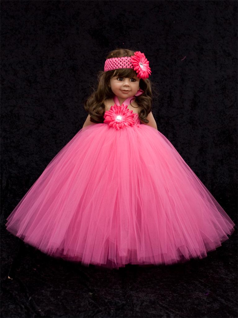 BABY TODDLER TUTU DRESS SKIRT FULL POOFY FLOWER GIRL FAIRY AGE NEWBORN