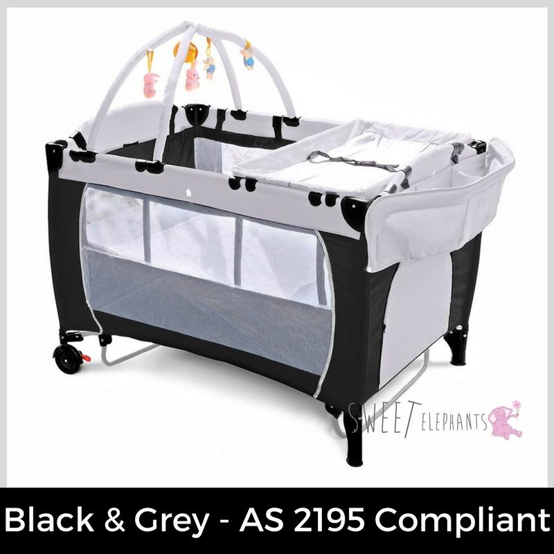 NEW SAFE 7 In 1 BABY PORTABLE TRAVEL COT PLAYPEN PORTACOT