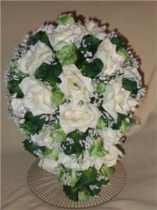 WEDDING BOUQUET SET!! 18 PC. FREE TOSS , YOUR COLORS!!!