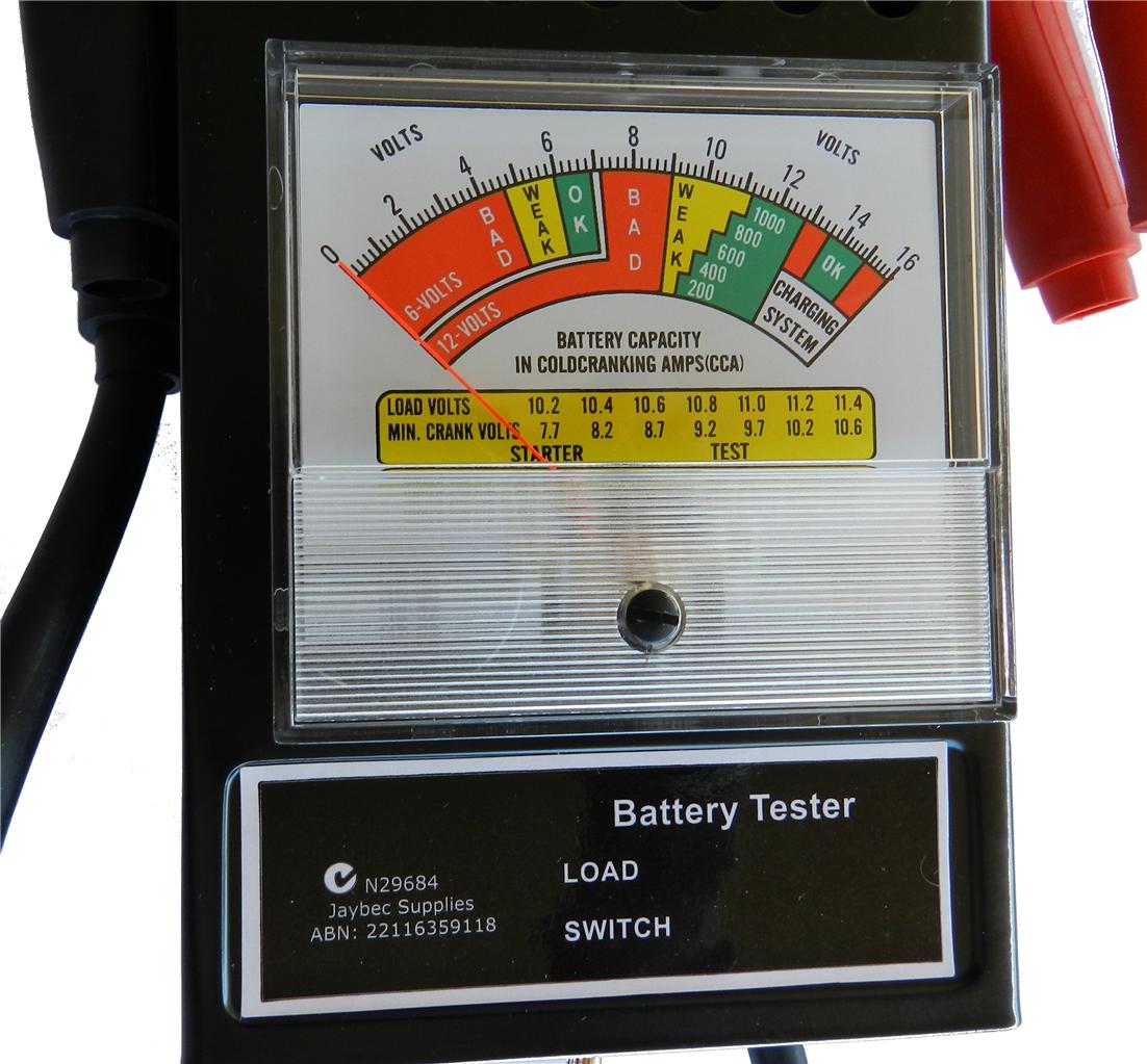 Battery Load Tester 12v 6v Volt 100 Amp Load 1000 cca New eBay