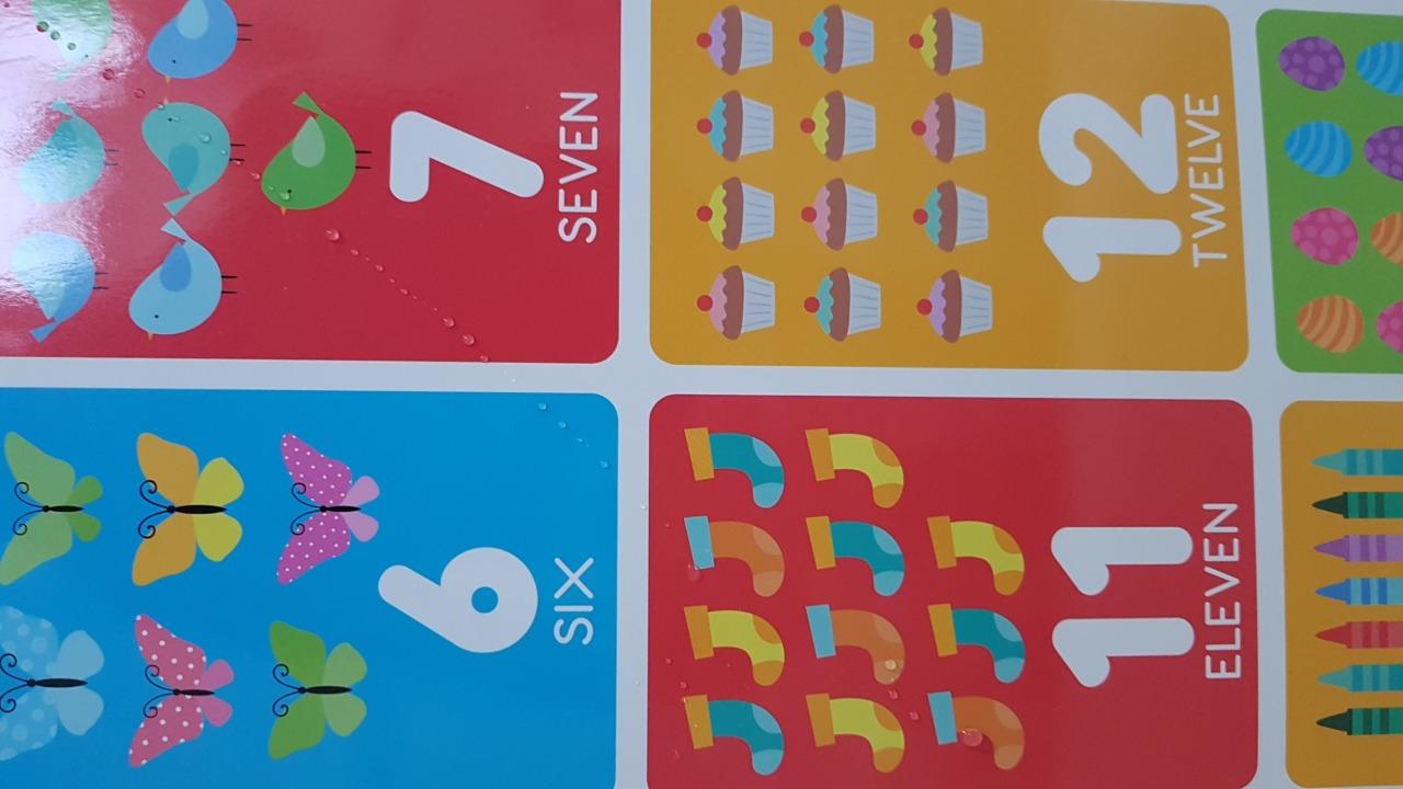 Counting 1-20 Educational Poster New Maxi Size 49 x 69 cm 27 x 19 inches