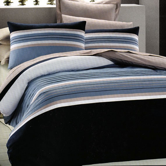 NAUTICAL STRIPE Navy Blue QUEEN Quilt Doona Cover Set eBay