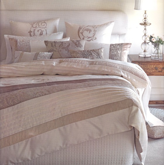 LINEN HOUSE Beige Cream Gold QUEEN Quilt Doona Duvet Cover Set+EUROS