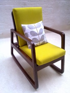 DANISH MID CENTURY ROCKING CHAIR RETRO VINTAGE 50S 60S