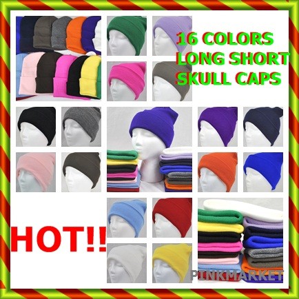 Men-Womens-Winter-Long-Short-Skull-Knit-Beanie-Ski-Hat-NWT-CHOOSE-UR-COLOR