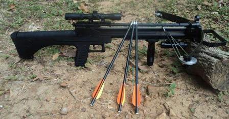 4 PROJECTILES 150 lbs WT-STALKER WITH LASER SIGHT SCOPE AND TACTICAL LIGHT