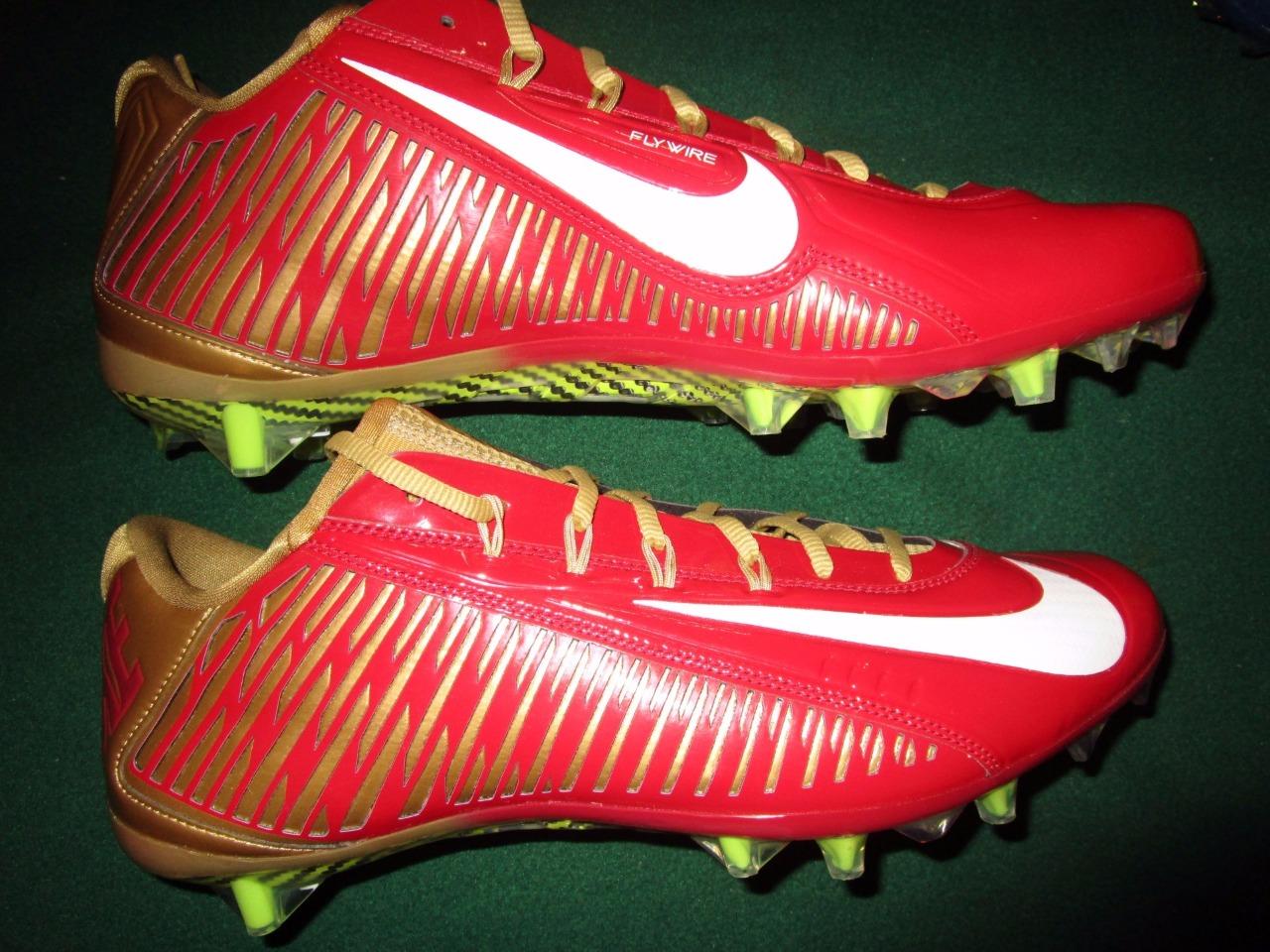 all red nike football cleats