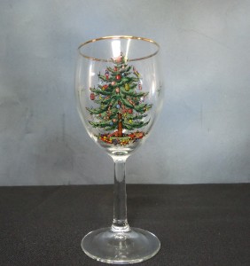 4 spode christmas tree wine glasses w original box ebay 4 spode christmas tree wine glasses w original box ebay